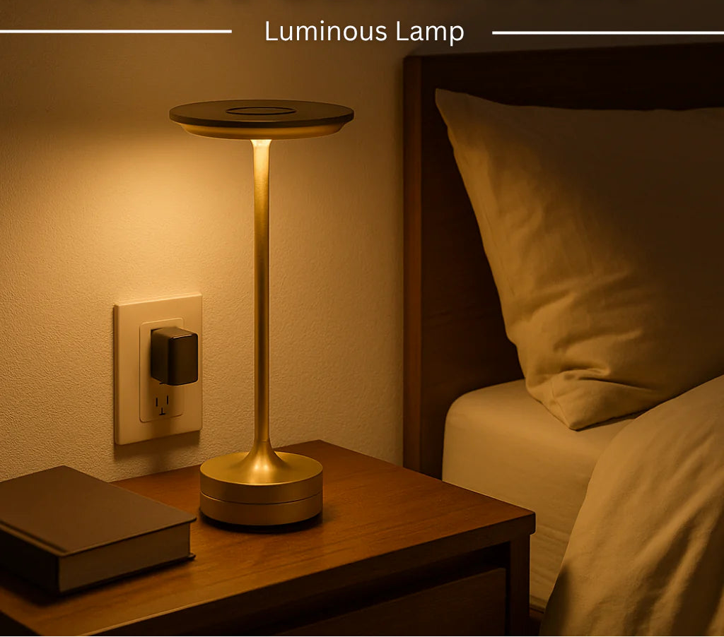 Portable 5000mAh Restaurant Desk Lamp Three-Color Stepless Dimming LED Desk Lamp with Memory Function