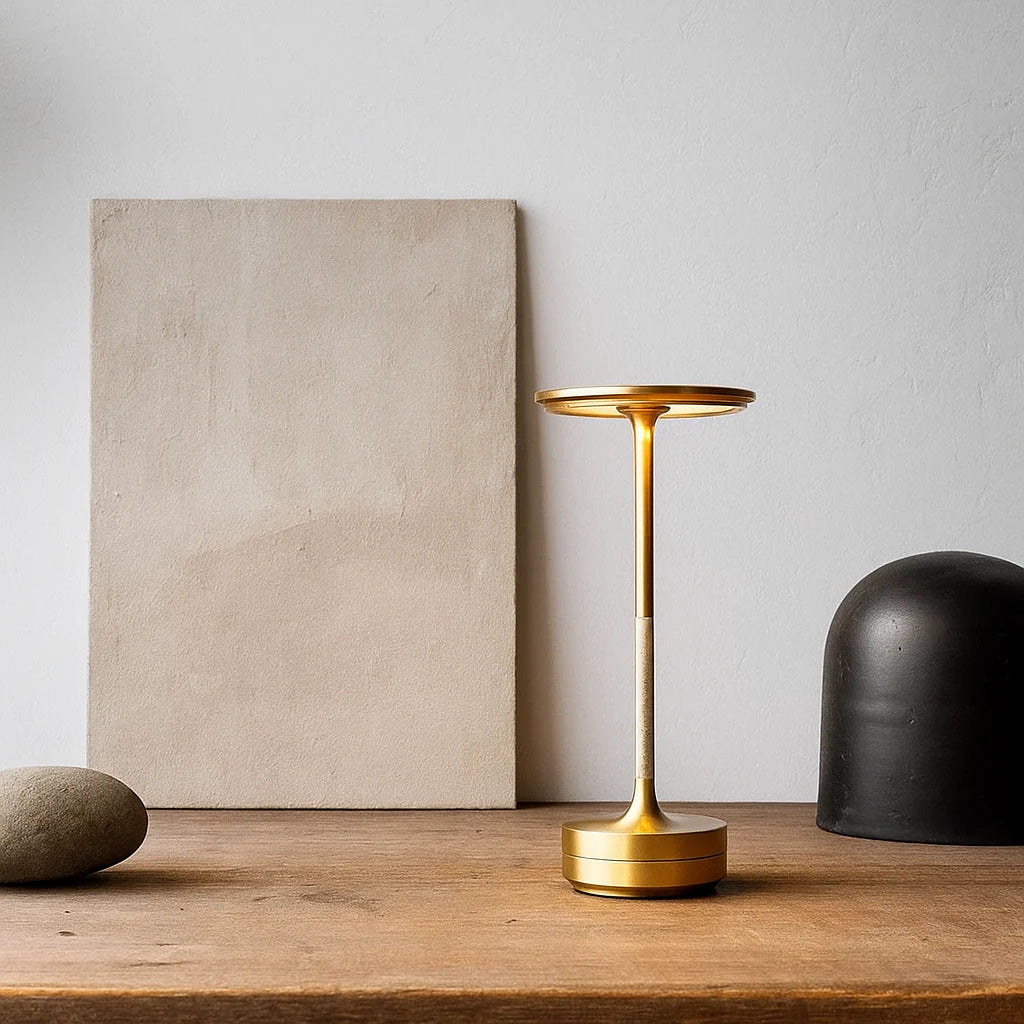 Portable 5000mAh Restaurant Desk Lamp Three-Color Stepless Dimming LED Desk Lamp with Memory Function